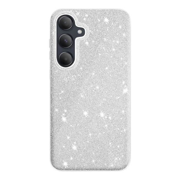 Coque Paillette för Samsung Galaxy A55 Silikon Ultrafin Silver