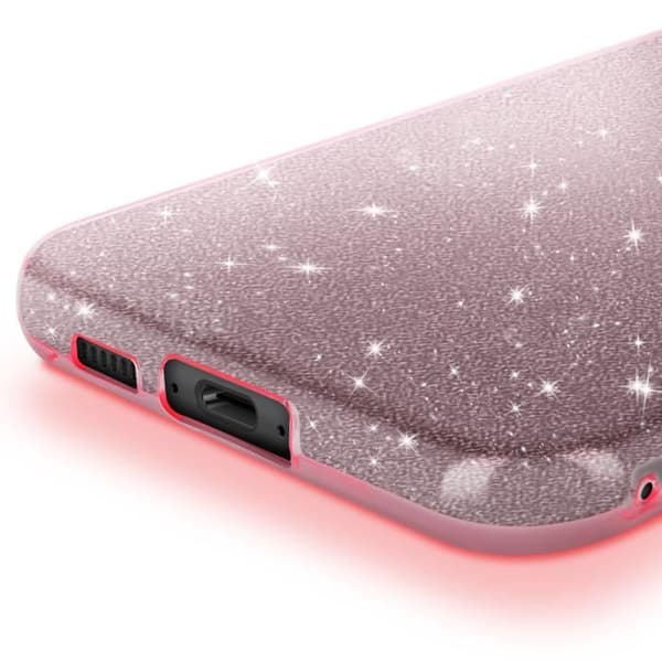 Glittrande Stöttålig Fodral för Samsung Galaxy S23 FE Rosé