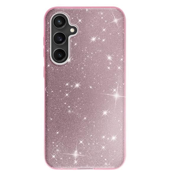 Glittrande Stöttålig Fodral för Samsung Galaxy S23 FE Rosé