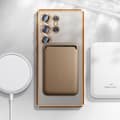 Miniatyrbild 3 av 4: Coque MagSafe för Samsung Galaxy S25 Ultra Silikon Kontur i Guld