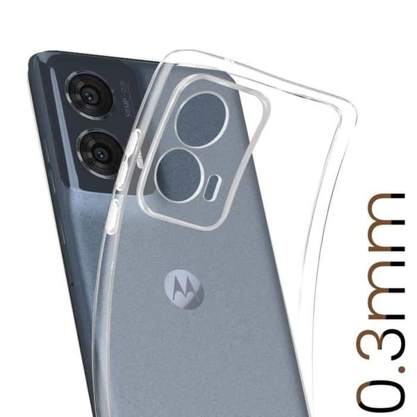 Coque Fine för Motorola Edge 50 Fusion Tjocklek 0.3mm Vattentålig Transparent