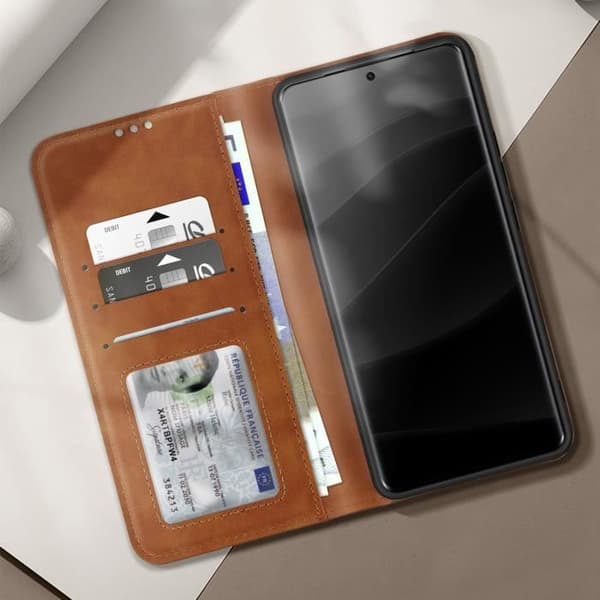 Fodral för Xiaomi Redmi Note 14 Pro och Pro Plus Brun
