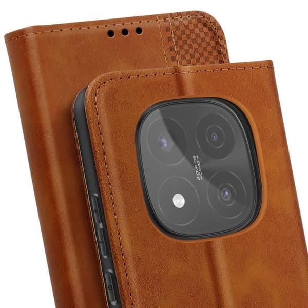 Fodral för Xiaomi Redmi Note 14 Pro och Pro Plus Brun