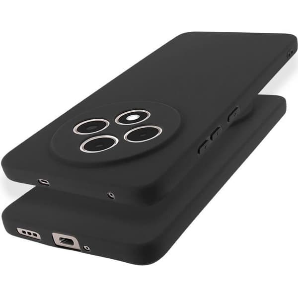 Coque för Oppo Reno 12F Silikon Mjuk Matt Svart