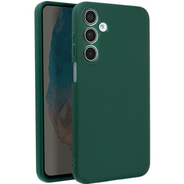 Siliconfodral för Samsung Galaxy M35, Mörkgrön Matt