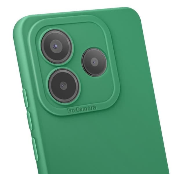 Skal för Xiaomi Redmi Note 14 5G Silikon Mjuk Kamera Blockerad Grön