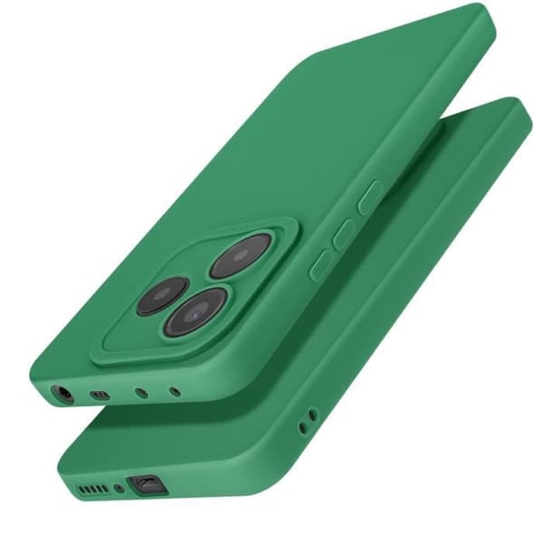 Skal för Xiaomi Redmi Note 14 5G Silikon Mjuk Kamera Blockerad Grön