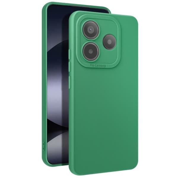Skal för Xiaomi Redmi Note 14 5G Silikon Mjuk Kamera Blockerad Grön