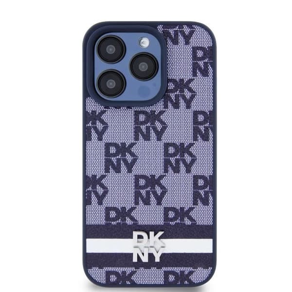 Coque - DKNY - iPhone 15 Pro - Elegant - Rutor och Streck - Antiglidande