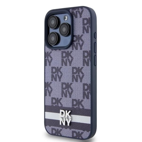 Coque - DKNY - iPhone 15 Pro - Elegant - Rutor och Streck - Antiglidande