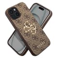 Miniatyrbild 2 av 4: Coque för iPhone 15 Plus, exakta utskärningar och upphöjda kanter, Guess Brun