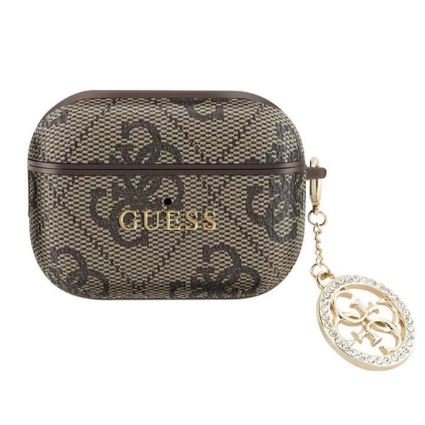 Coque för AirPods Pro med Elegant Charm Design Guess Brunt