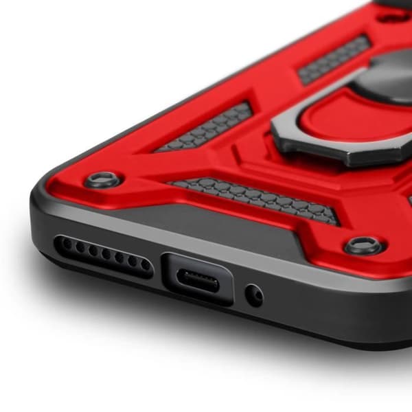 Coque för Xiaomi 15 Ring Stöd med Kameraskydd Mayaxess Röd