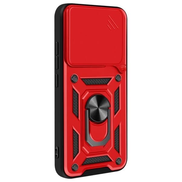 Coque för Xiaomi 15 Ring Stöd med Kameraskydd Mayaxess Röd
