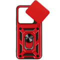 Miniatyrbild 1 av 4: Coque för Xiaomi 15 Ring Stöd med Kameraskydd Mayaxess Röd