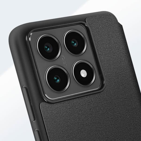 Fodral för Xiaomi 14T Flipkort med Handledsrem Made for Xiaomi Svart