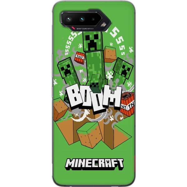 Asus ROG Phone 5 Gennemsigtig cover Minecraft Boom