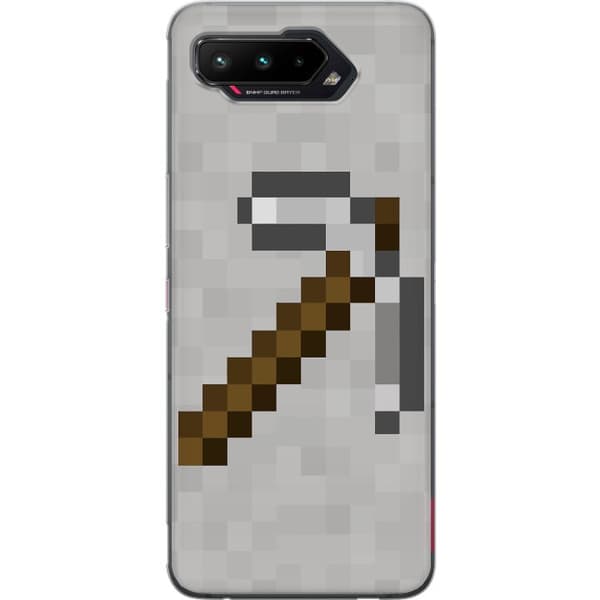 Asus ROG Phone 5 Gennemsigtig cover Minecraft Værktøjer