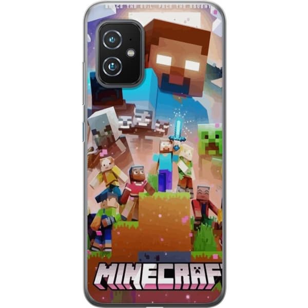 Asus Zenfone 8 Läpinäkyvä kuori Minecraft