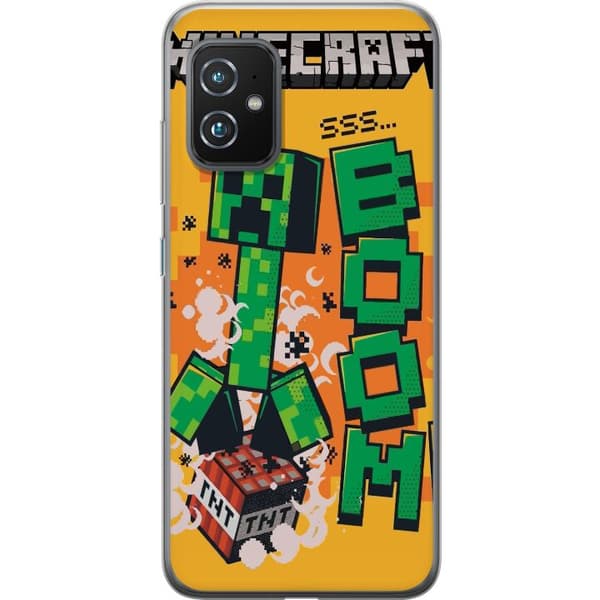 Asus Zenfone 8 Gennemsigtig cover Minecraft Boom