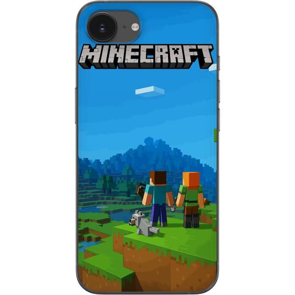 Apple iPhone 16e Gennemsigtig cover Minecraft Key Art