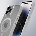 Miniatyrbild 4 av 4: Coque MagSafe för iPhone 14 Pro Max Matt Frostad Baksida Grå Kant