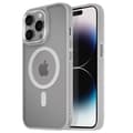 Miniatyrbild 1 av 4: Coque MagSafe för iPhone 14 Pro Max Matt Frostad Baksida Grå Kant