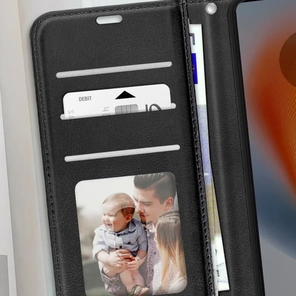 Etui för Motorola Edge 50 Fusion Plånbok med Rem Mayaxess Svart