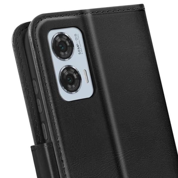 Etui för Motorola Edge 50 Fusion Plånbok med Rem Mayaxess Svart