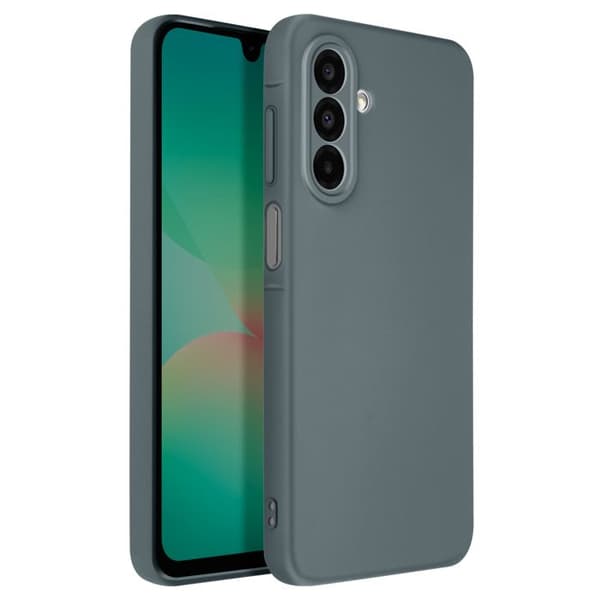 Coque för Samsung Galaxy A26 Semi-rigid Soft-touch Anti-prickar Mörkgrå