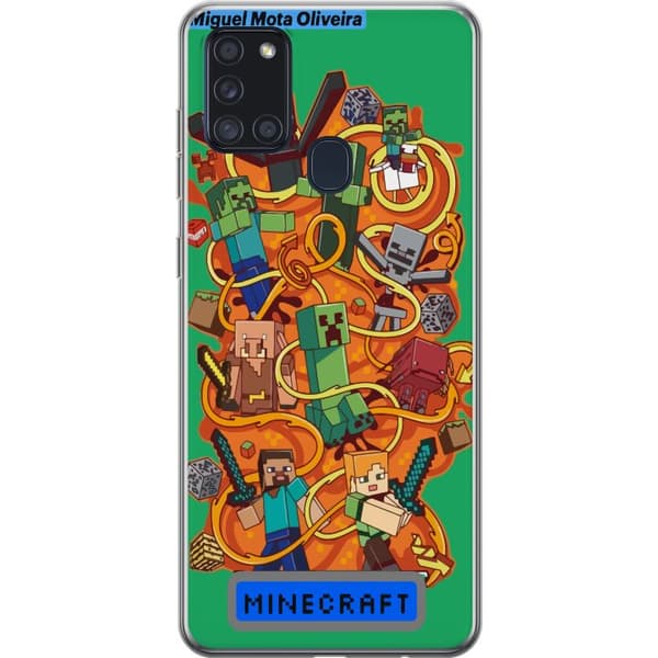 Samsung Galaxy A21s Genomskinligt Skal Minecraft
