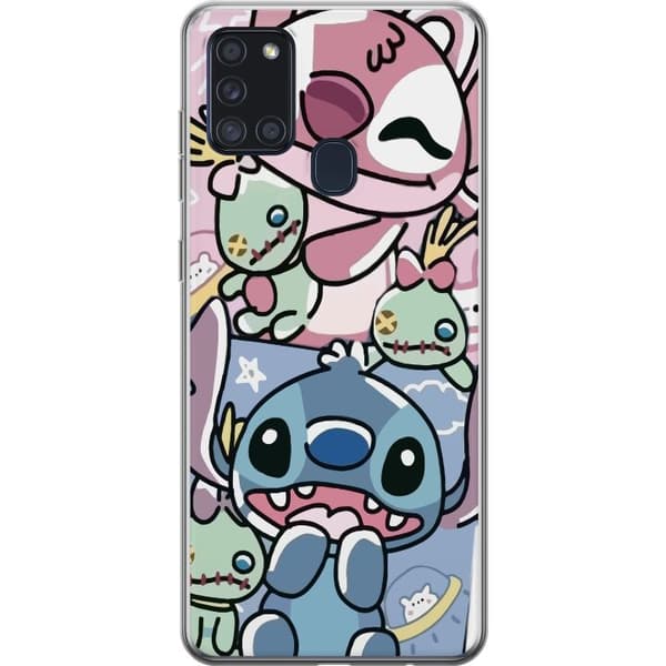 Samsung Galaxy A21s Genomskinligt Skal Stitch