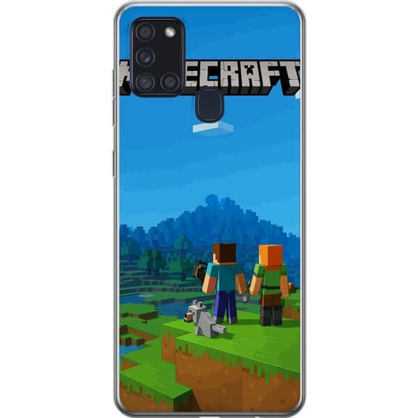Samsung Galaxy A21s Gjennomsiktig deksel Minecraft Key Art