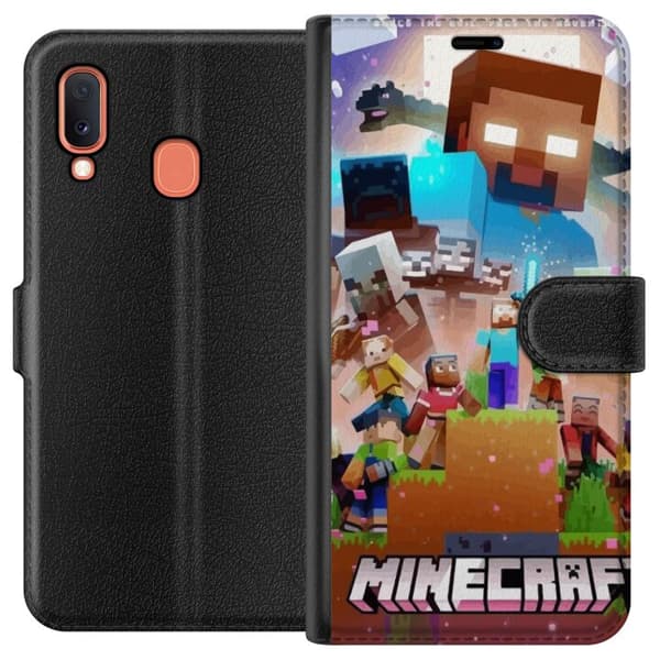 Samsung Galaxy A20e Plånboksfodral Minecraft