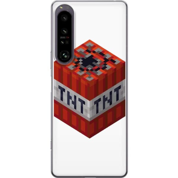Sony Xperia 1 IV Gjennomsiktig deksel Minecraft TNT