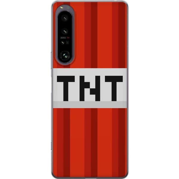 Sony Xperia 1 IV Läpinäkyvä kuori Minecraft TNT