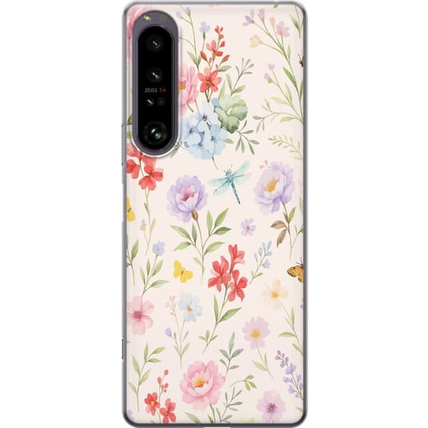 Sony Xperia 1 IV Gjennomsiktig deksel Blomster