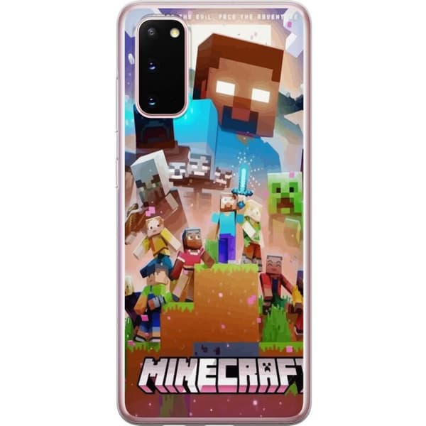 Samsung Galaxy S20 Gjennomsiktig deksel Minecraft