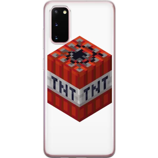 Samsung Galaxy S20 Gjennomsiktig deksel Minecraft TNT