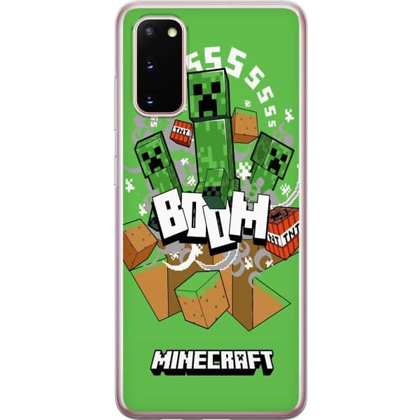 Samsung Galaxy S20 Gennemsigtig cover Minecraft Boom