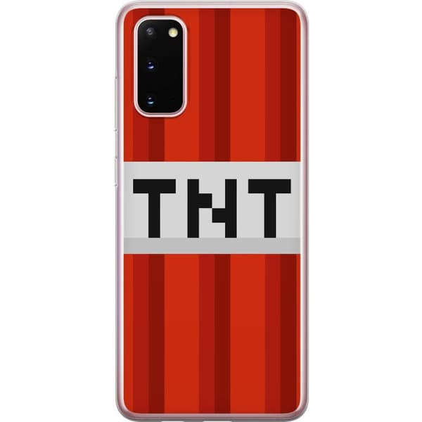 Samsung Galaxy S20 Gennemsigtig cover Minecraft TNT