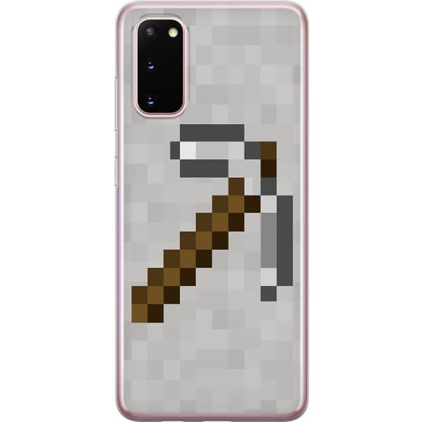 Samsung Galaxy S20 Gennemsigtig cover Minecraft Værktøjer