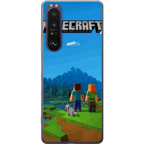 Sony Xperia 1 III Läpinäkyvä kuori Minecraft Key Art