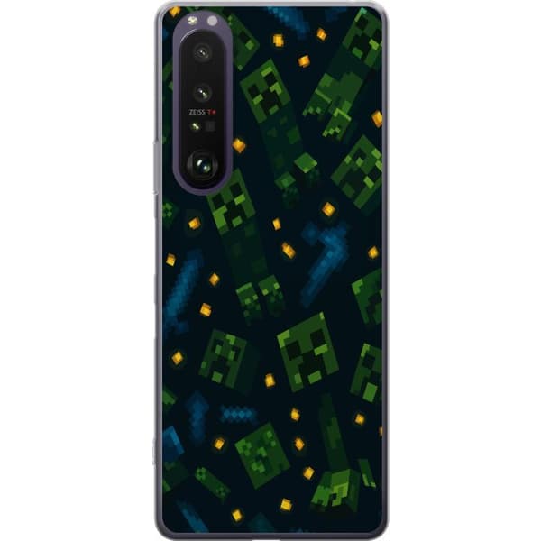Sony Xperia 1 III Genomskinligt Skal Minecraft Dungeons Mob
