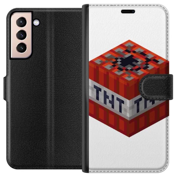 Samsung Galaxy S21 Lompakkokotelo Minecraft TNT