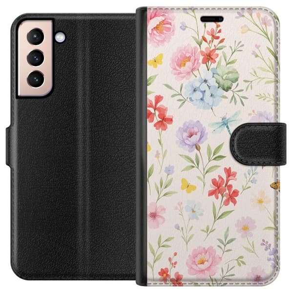 Samsung Galaxy S21 Plånboksfodral Blommor