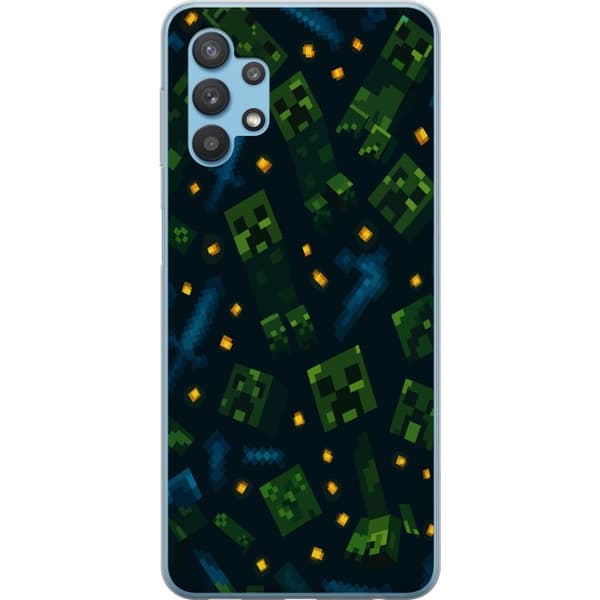 Samsung Galaxy A32 5G Läpinäkyvä kuori Minecraft Dungeons Mob