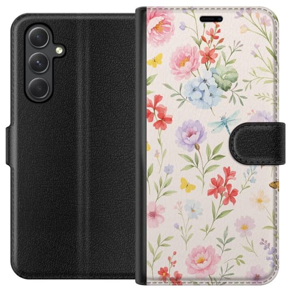 Samsung Galaxy A05s Lommeboketui Blomster