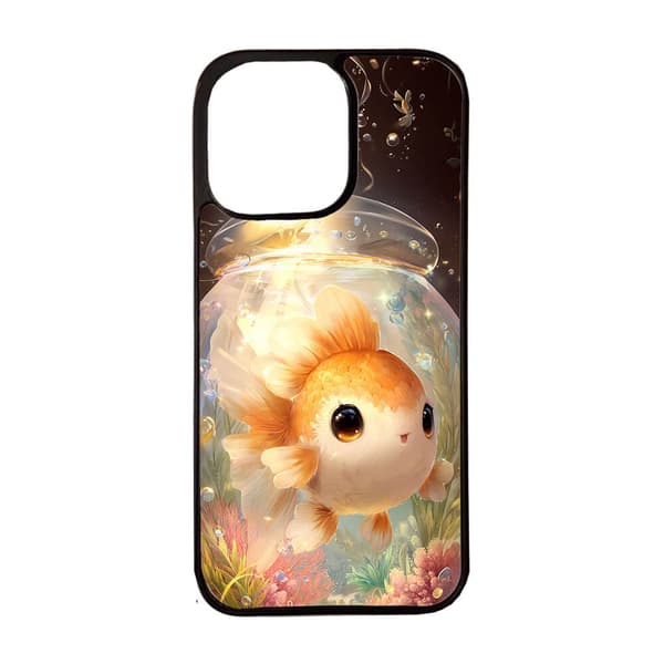 Søt Tegneserie Gullfisk iPhone 12 Pro Max Mobiltelefon Deksel