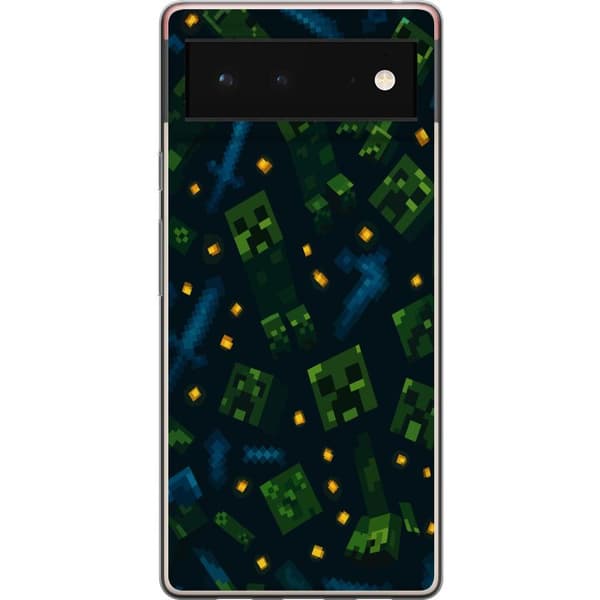 Google Pixel 6 Gennemsigtig cover Minecraft Dungeons Mob
